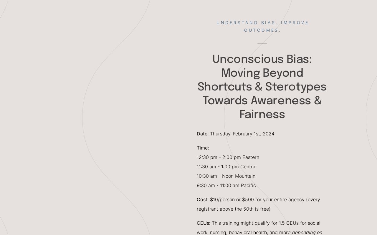 unconscious bias что это